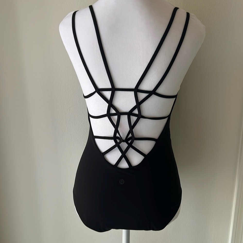 lululemon athletica Black Strappy One-Piece Swimsuit
